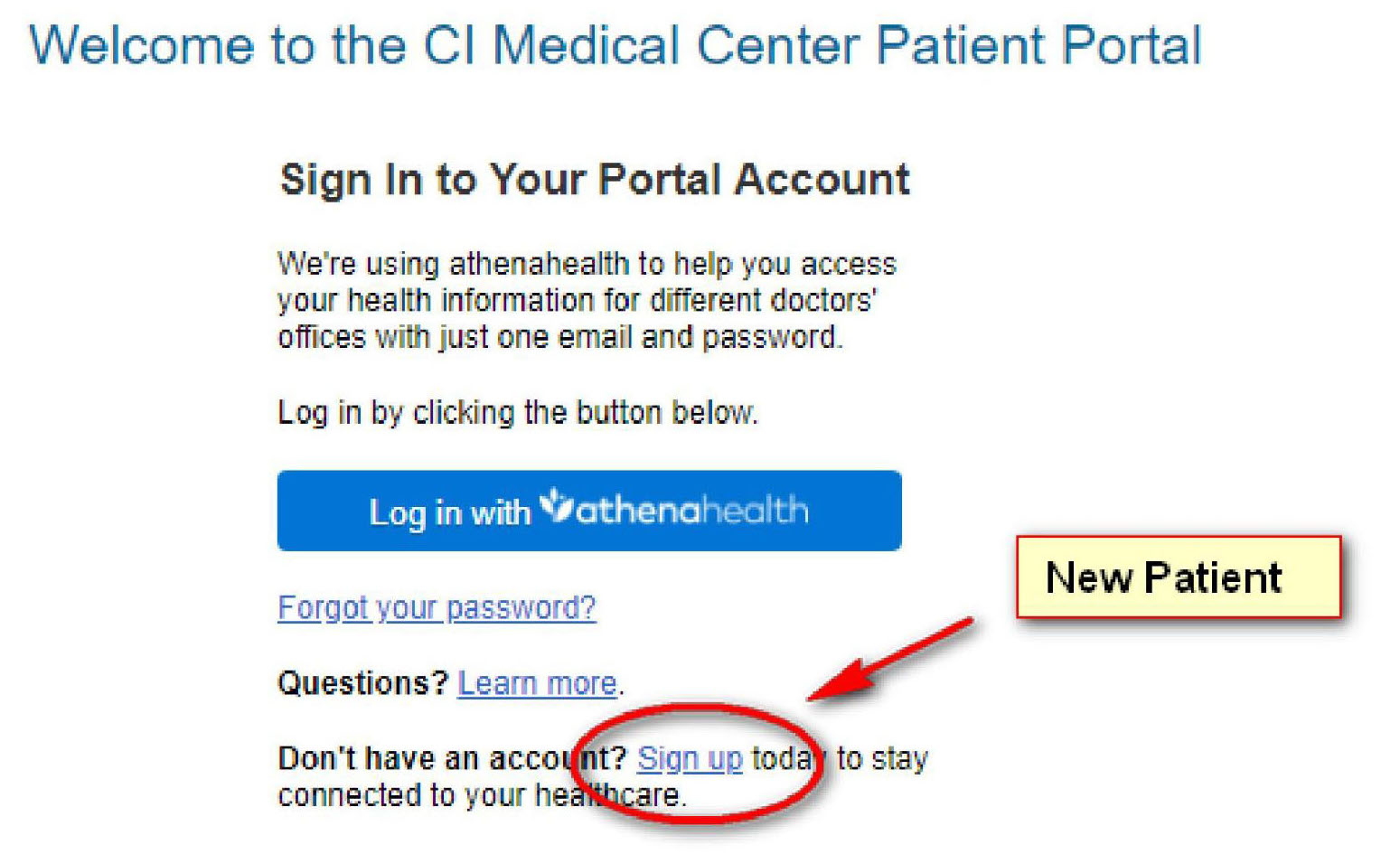 Sign Up Instructions